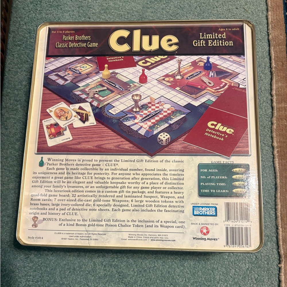 Clue board game - Picture 2 of 5